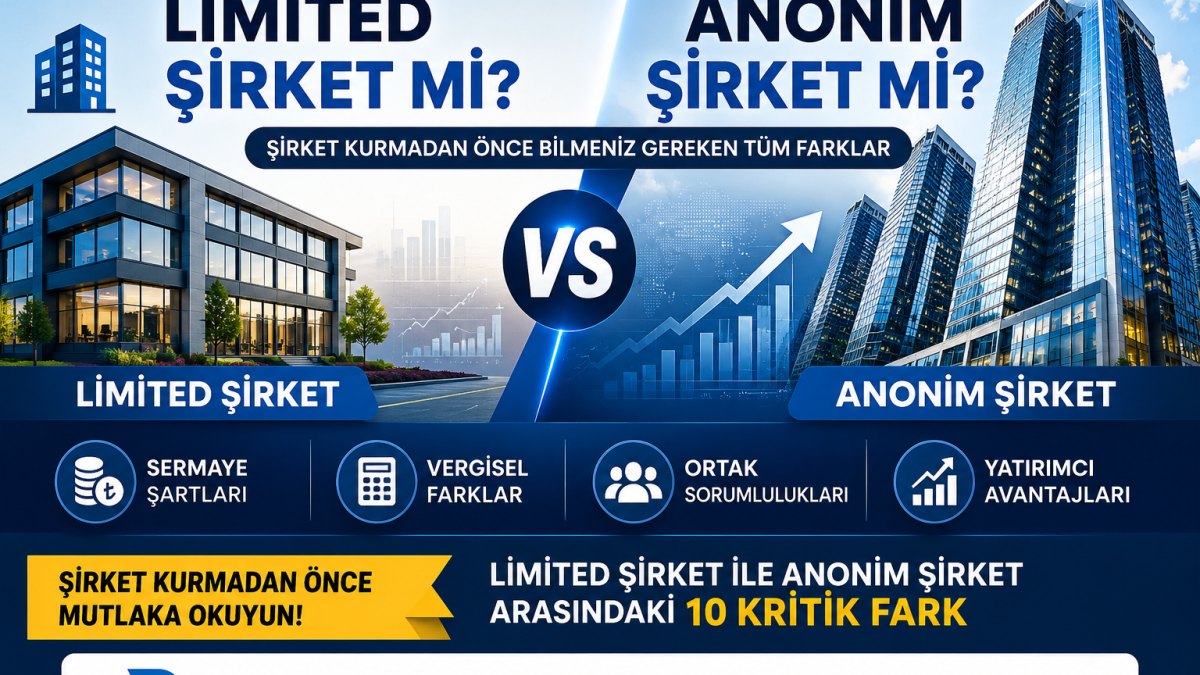 Limited Şirket ile Anonim Şirket Arasındaki Farklar Nelerdir?